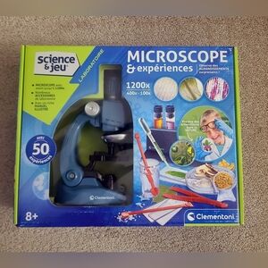 Clementoni 1200x Microscope And Experiences Kit for Kids